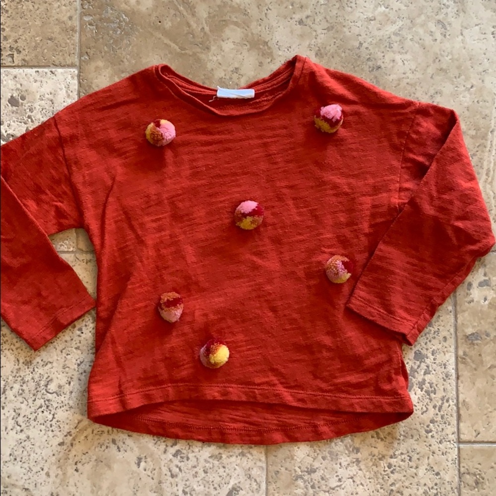 Zara Girls Long Sleeved Top Size 5